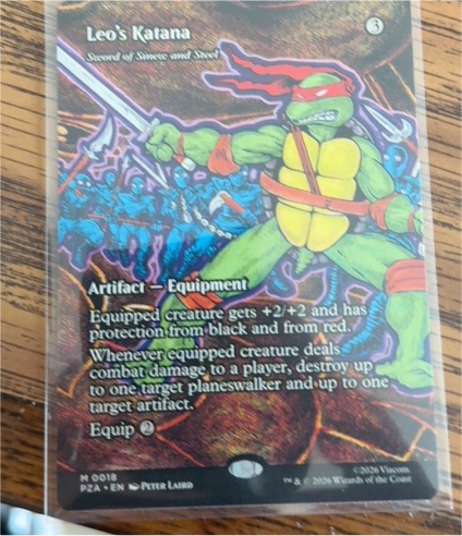 2023 MTG Teenage Mutant Ninja Turtles #0018 Leo's Katana — front