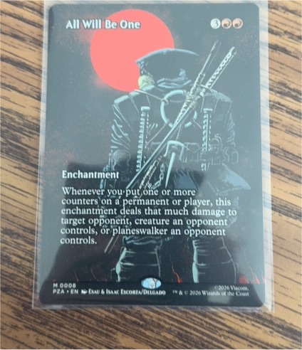 2026 Magic The Gathering PZA #0008 All Will Be One — front