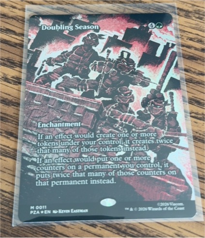2026 Magic The Gathering Doubling Season (Borderless) Teenage Mutant Ninja Turtles #0011 — front