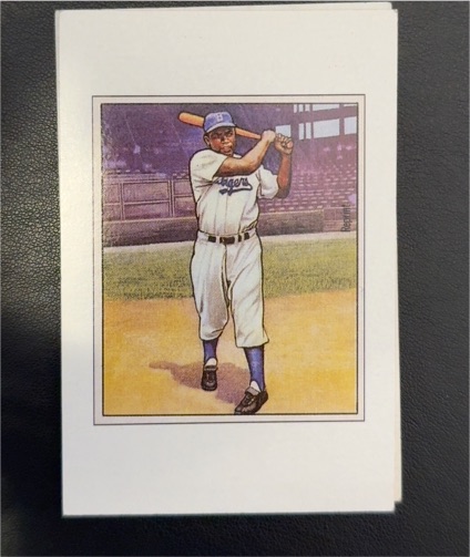 1989 Bowman #NNO Jackie Robinson 1950 Reprint Sweepstakes — front