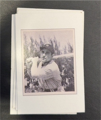 1989 Bowman Insert #2 1949 Yogi Berra Reprint Card — front