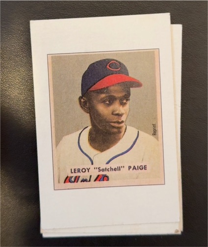 1989 Bowman #NNO Leroy "Satchell" Paige 1949 Reprint Inserts — front
