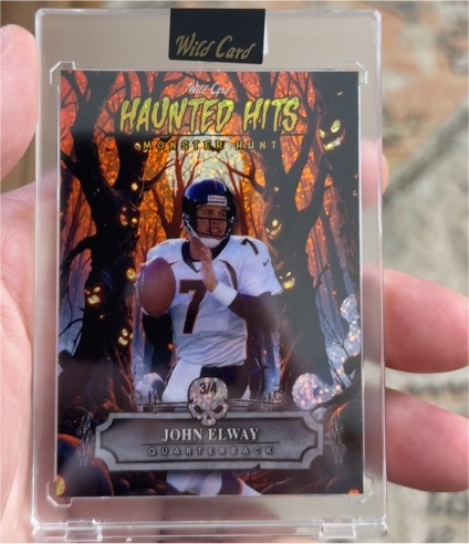 2025 Wild Card Haunted Hits Monster Hunt #HHH-JE John Elway — front