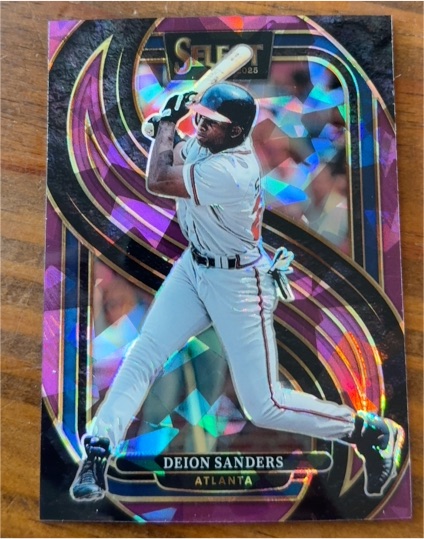2025 Panini Select Premier Level #195 Deion Sanders Atlanta Braves — front
