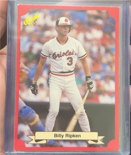 1988 Classic Red #163 Billy Ripken — front