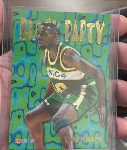 1995 Skybox NBA Hoops Block Party #10 Shawn Kemp — front