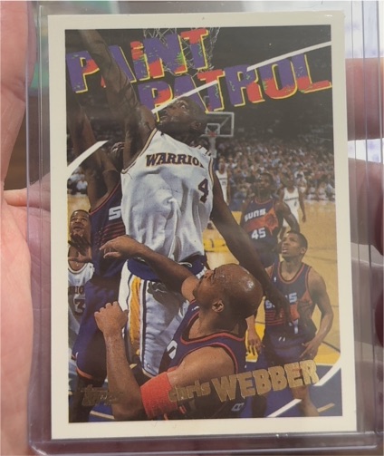 1994-95 Topps #106 Chris Webber Paint Patrol — front