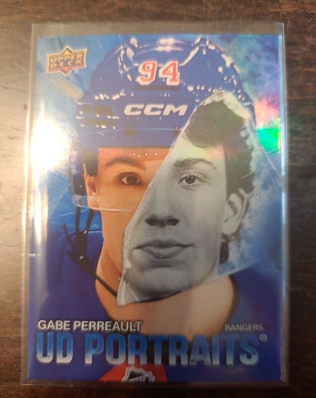 2025-26 Upper Deck Series 1 UD Portraits #P-14 Gabe Perreault — front