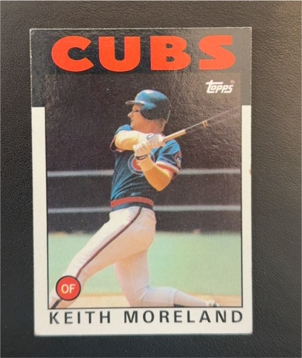 1986 Topps #266 Keith Moreland — front