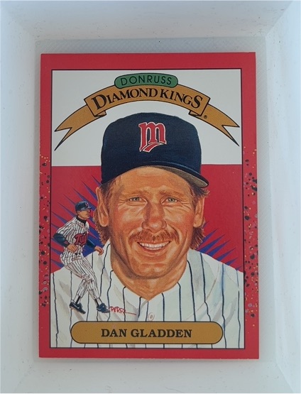 1990 Donruss Diamond Kings #22 Dan Gladden — front