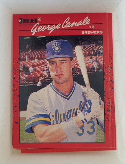 1990 Donruss #699 George Canale Milwaukee Brewers Rookie — front