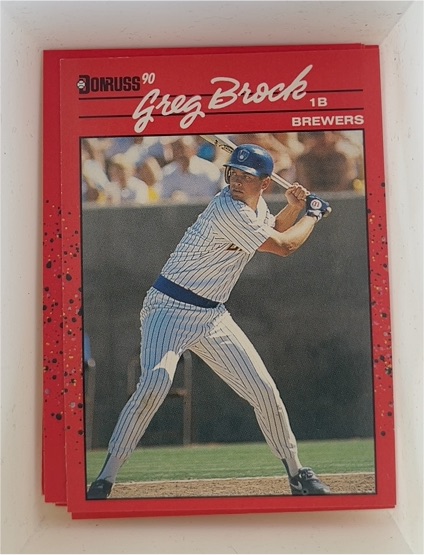 1990 Donruss #293 Greg Brock — front