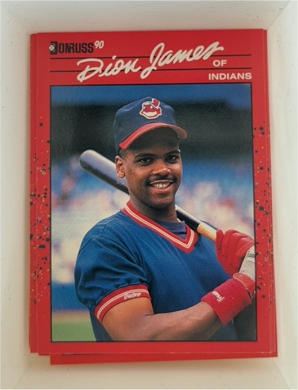 1990 Donruss #428 Dion James Cleveland Indians — front