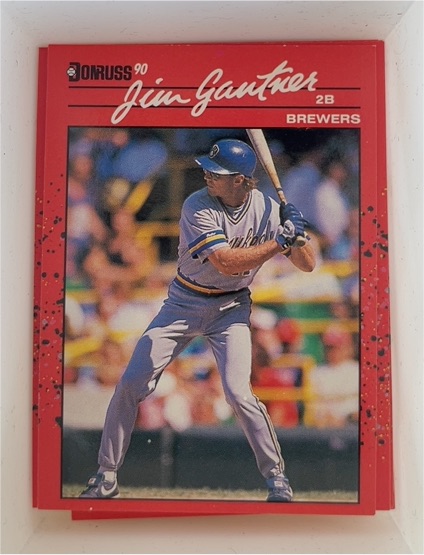 1990 Donruss #291 Jim Gantner Milwaukee Brewers — front