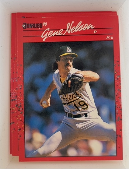 1990 Donruss #540 Gene Nelson Oakland Athletics — front