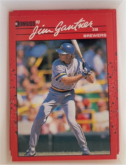 1990 Donruss #291 Jim Gantner Milwaukee Brewers — front
