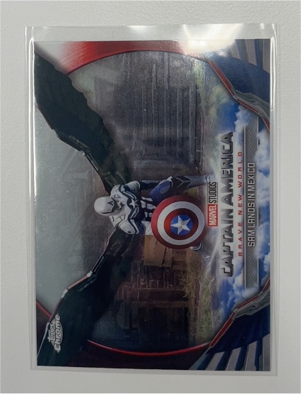 2025 Topps Chrome Marvel Studios Captain America Sam Lands in Mexico #BNW-11 — front