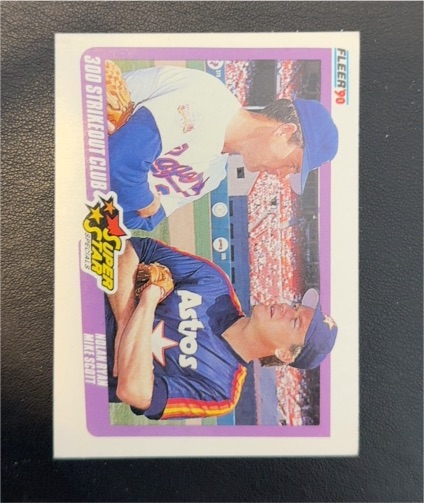 1990 Fleer #636 Nolan Ryan, Mike Scott — front
