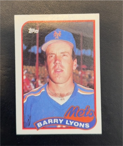 1989 Topps #412 Barry Lyons — front