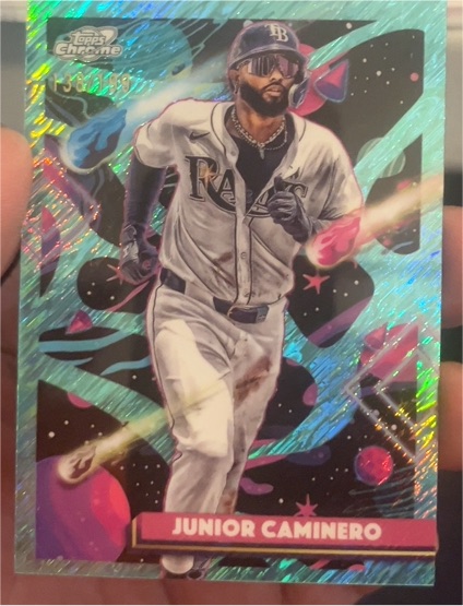 2025 Topps Chrome Cosmic #148 Junior Caminero — front