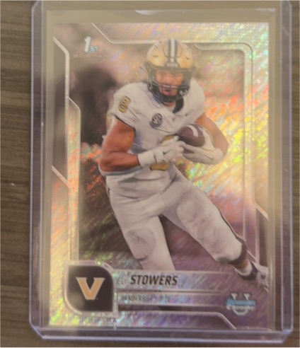 2025 Bowman University Chrome #191 Eli Stowers — front