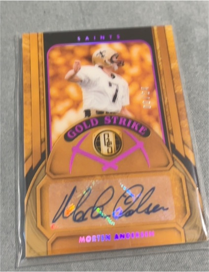 2017 Panini Gold Standard Gold Strike #GS-MAN Morten Andersen — front