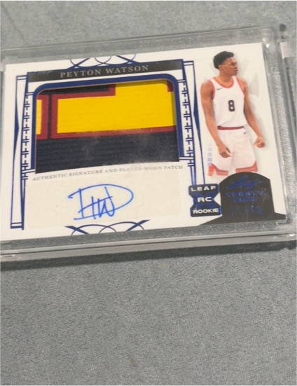 2022-23 Leaf Trinity #BA-PW1 Peyton Watson — front