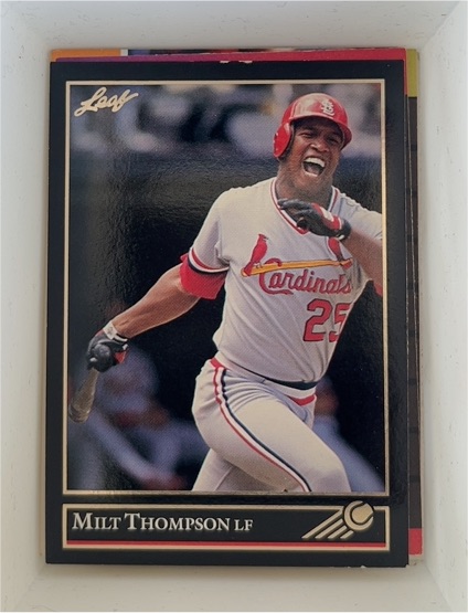 1992 Leaf Black Gold #150 Milt Thompson — front