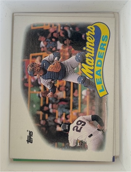 1989 Topps #459 Seattle Mariners Team Leaders — front