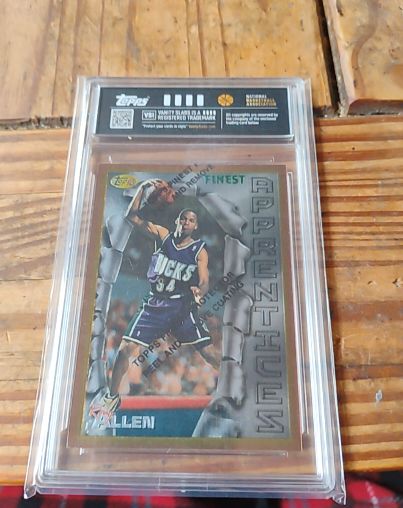 1996-97 Topps Finest #22 Ray Allen Rookie — front