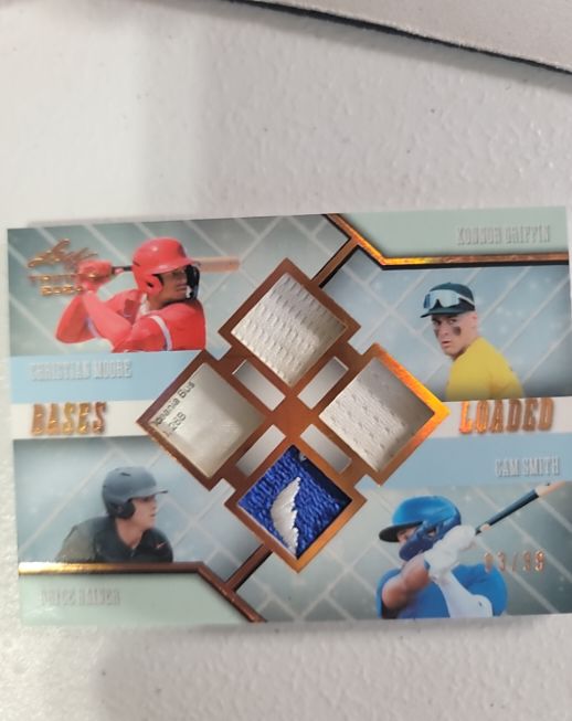 2024 Leaf Trinity Bases Loaded #BL-1 Konnor Griffin Cam Smith Bryce Rainer Christie Moore — front