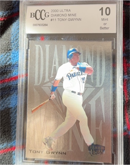 2000 Fleer Ultra Diamond Mine #11 Tony Gwynn — front