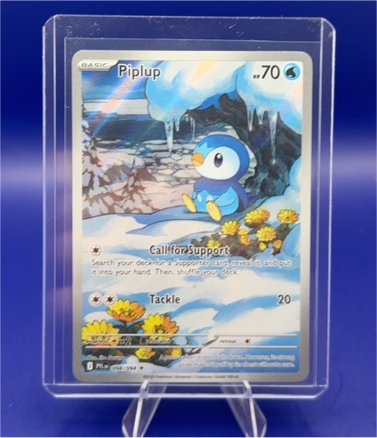 2023 Pokémon ME02 #098 Piplup Illustration Rare Phantasmal Flames — front