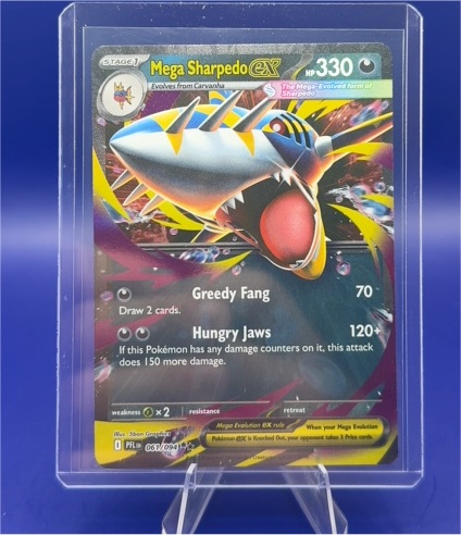 Mega Sharpedo EX 061/094 Phantasmal Flames — front