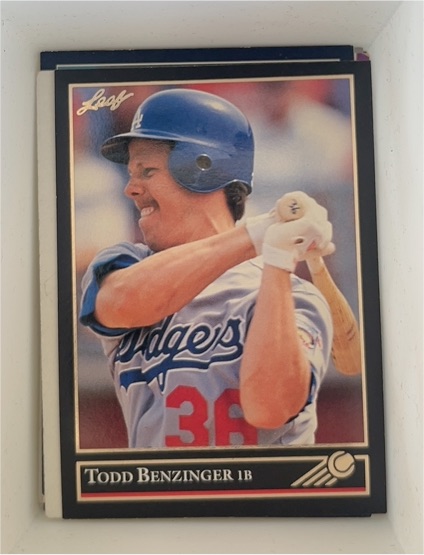 1992 Leaf #257 Todd Benzinger — front
