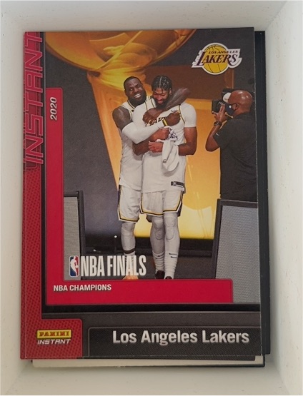 2019-20 Panini Instant NBA Champions #27 LeBron James Anthony Davis — front