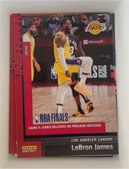 2019-20 Panini Instant NBA Finals #25 LeBron James — front