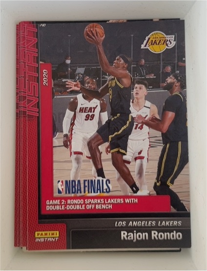 2019-20 Panini Instant NBA Finals #22 Rajon Rondo — front