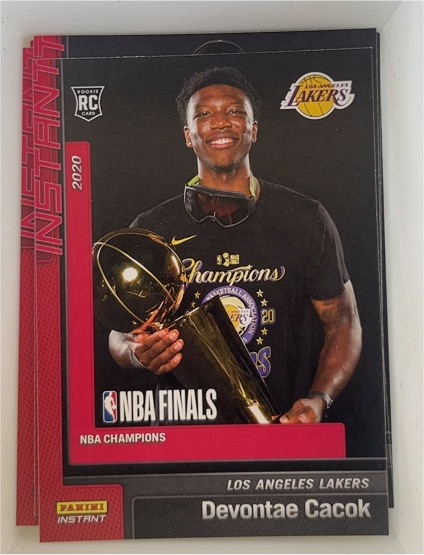 2019-20 Panini Instant NBA Champions #4 Devontae Cacok — front