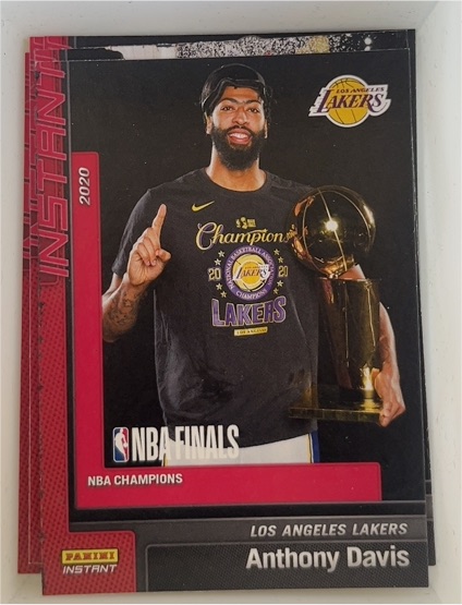 2019-20 Panini Instant Los Angeles Lakers NBA Champions Anthony Davis — front