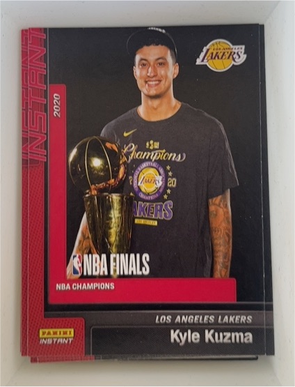 2020 Panini Instant NBA Champions #14 Kyle Kuzma — front