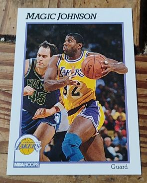 1991 NBA Hoops #101 Magic Johnson — front