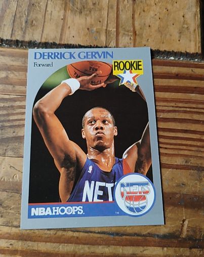 1990 NBA Hoops #196 Derrick Gervin — front