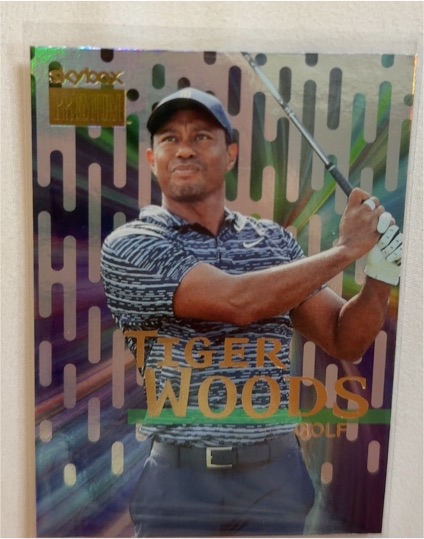 2022 Skybox Metal Universe Champions #S-25 Tiger Woods — front