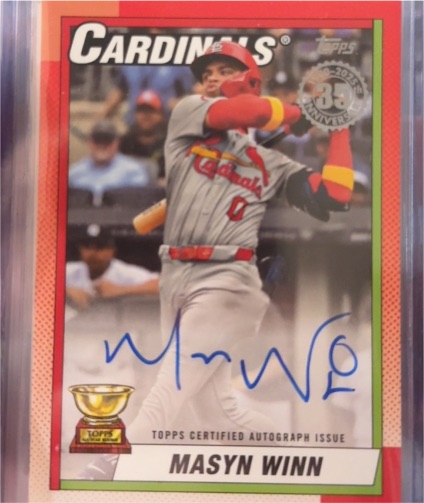 2024 Topps Series 1 #89BA-MW Masyn Winn — front