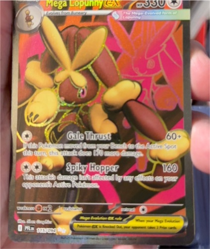 2020 Pokemon ME02: Phantasmal Flames #115 Mega Lopunny EX — front
