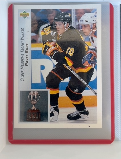 1992-93 Upper Deck #431 Pavel Bure Calder Memorial Trophy Winner — front