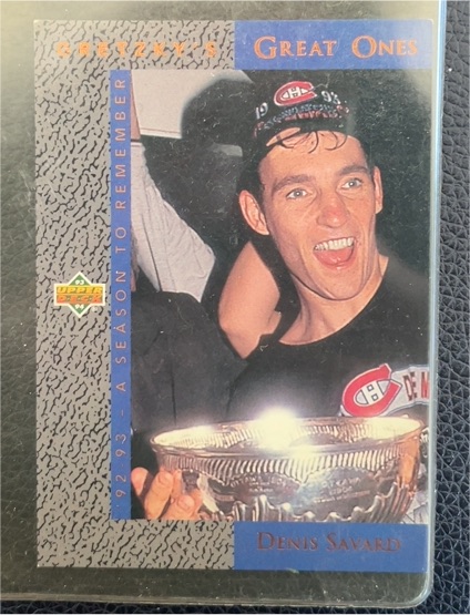 1993-94 Upper Deck Gretzky's Great Ones #GG1 Denis Savard — front