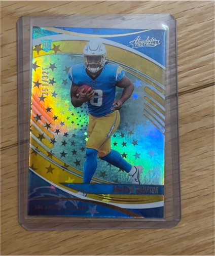 2025 Panini Absolute #166 Omarion Hampton — front