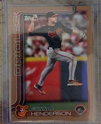 2025 Topps #65 Gunnar Henderson Baltimore Orioles — front